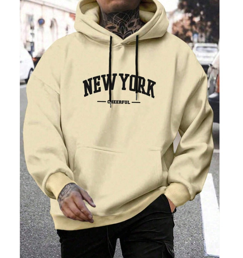 Men's Casual American-style Retro Loose Hooded Sweater 🇨🇳