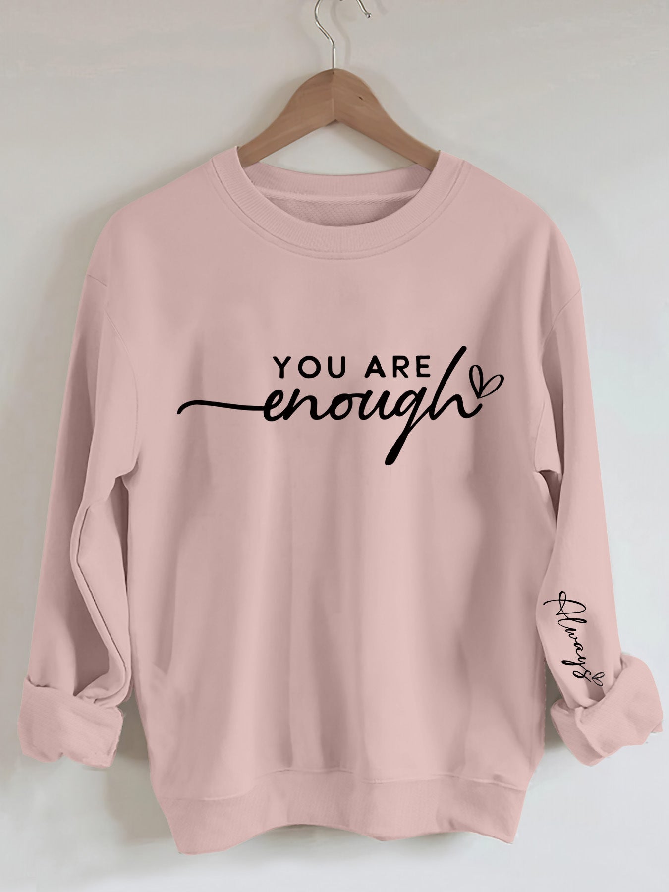 Letter Printed Hoodie Round Neck Casual Hoodie Autumn Sprin 🇨🇳