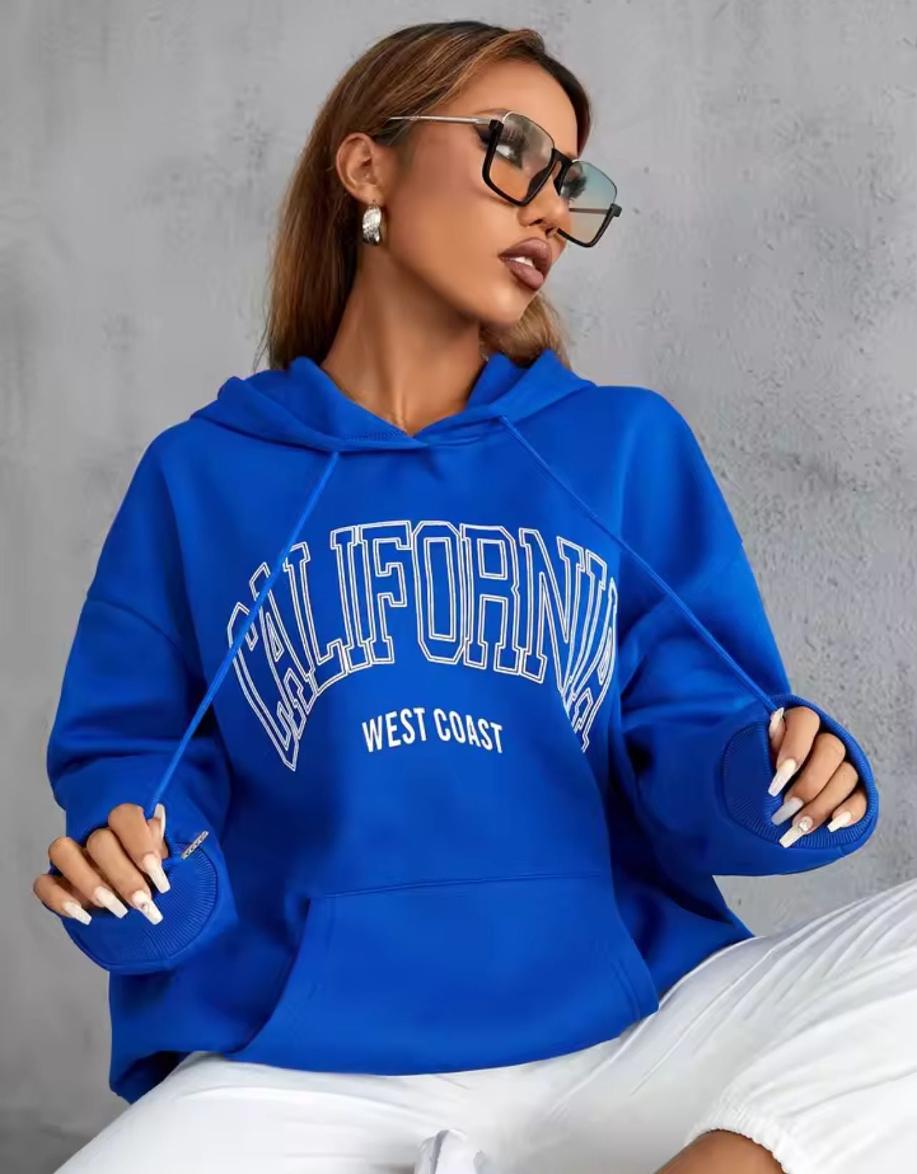 Letter Print Casual Hooded Sweater For Women 🇨🇳