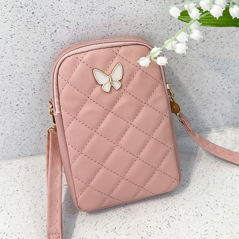 Embroidered Butterfly Rhombus Crossbody Bag 🇨🇳