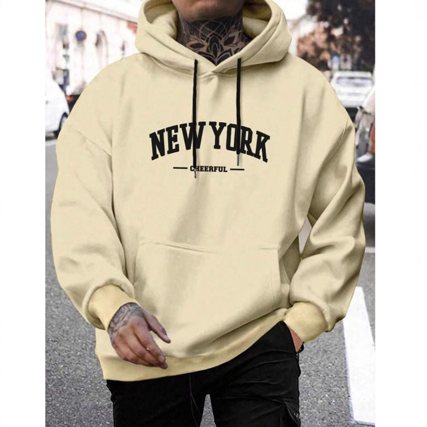 Men's Casual American-style Retro Loose Hooded Sweater 🇨🇳