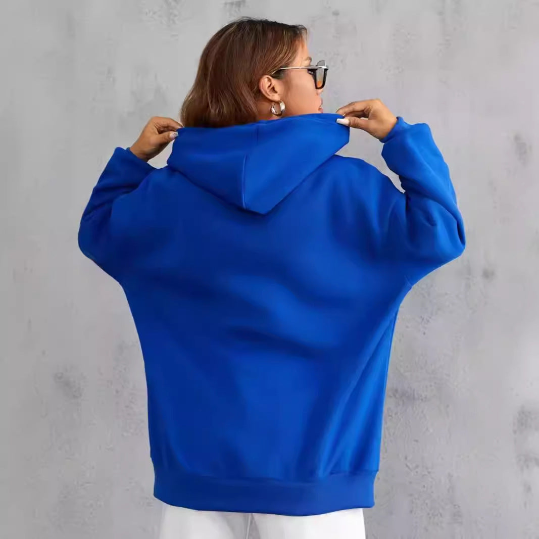 Letter Print Casual Hooded Sweater For Women 🇨🇳