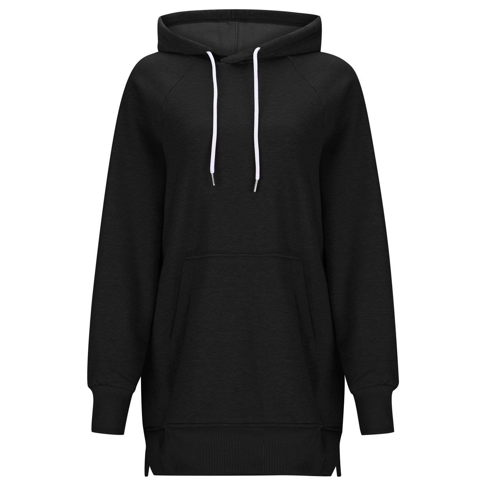 Women's Solid Color Hooded Split Shoulder Sleeve Sweater 🇨🇳
