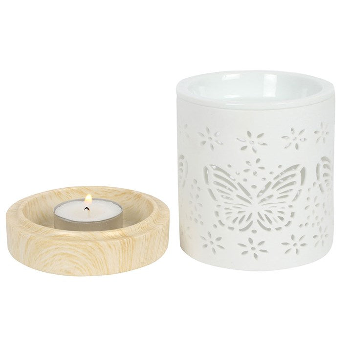 Matte Ceramic Butterfly Oil Burner 🇬🇧
