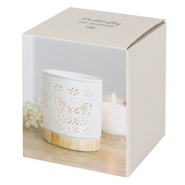 Matte Ceramic Butterfly Oil Burner 🇬🇧