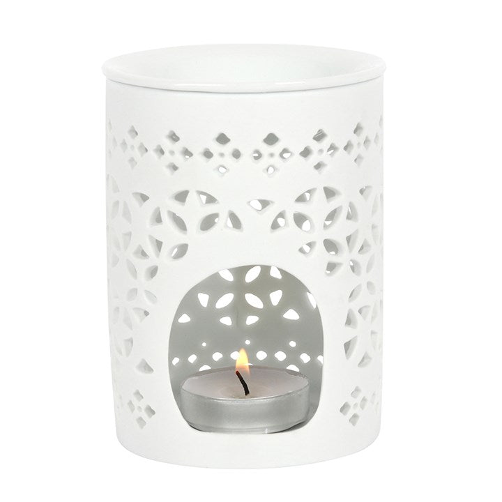 White Matte Cut Out Oil Burner 🇬🇧