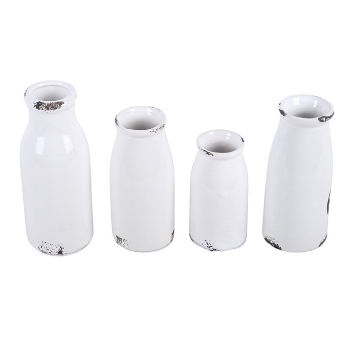 Set of 4 Decorative Milk Bottles 🇬🇧