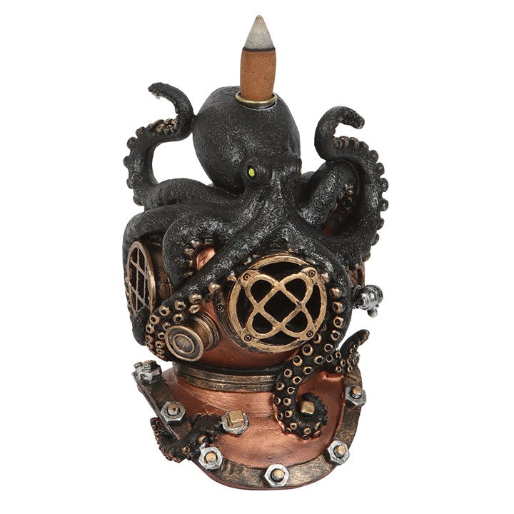 Kraken on Diver's Helmet Backflow Incense Burner 🇬🇧