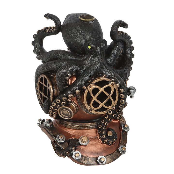 Kraken on Diver's Helmet Backflow Incense Burner 🇬🇧