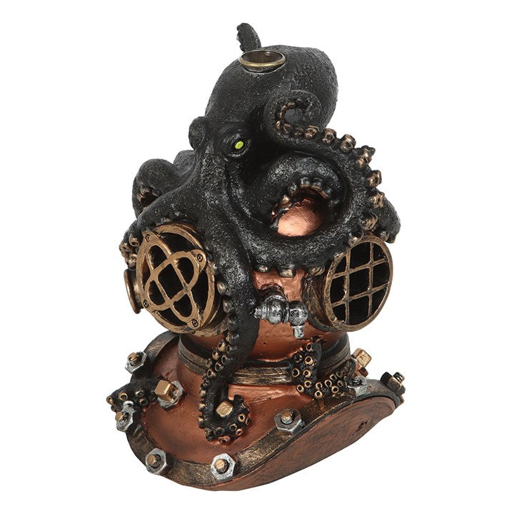 Kraken on Diver's Helmet Backflow Incense Burner 🇬🇧