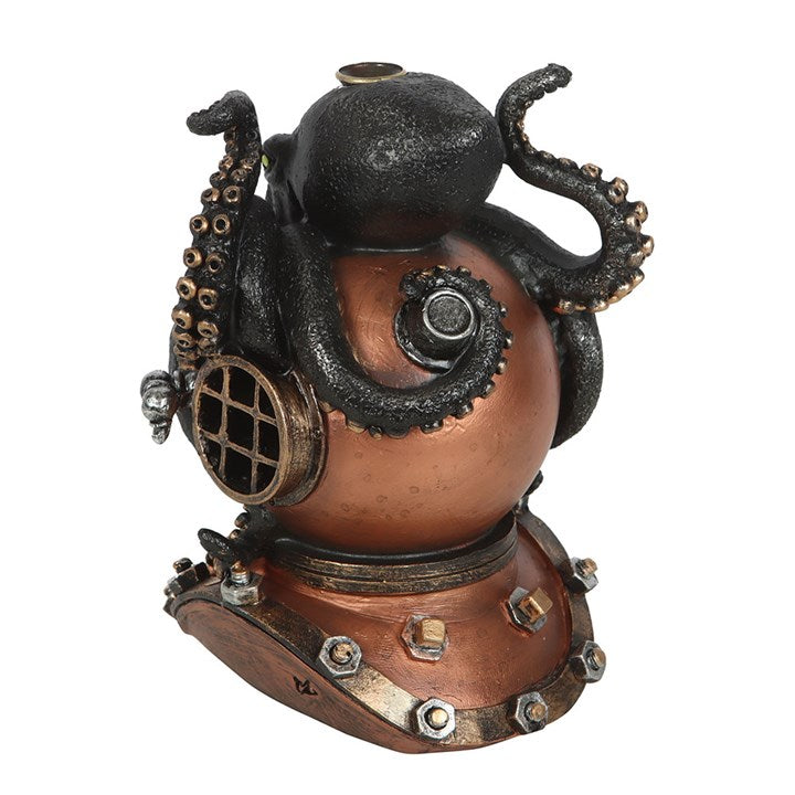 Kraken on Diver's Helmet Backflow Incense Burner 🇬🇧