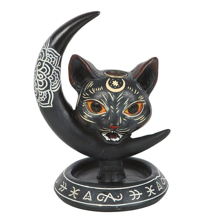 Black Cat Moon Backflow Incense Burner 🇬🇧