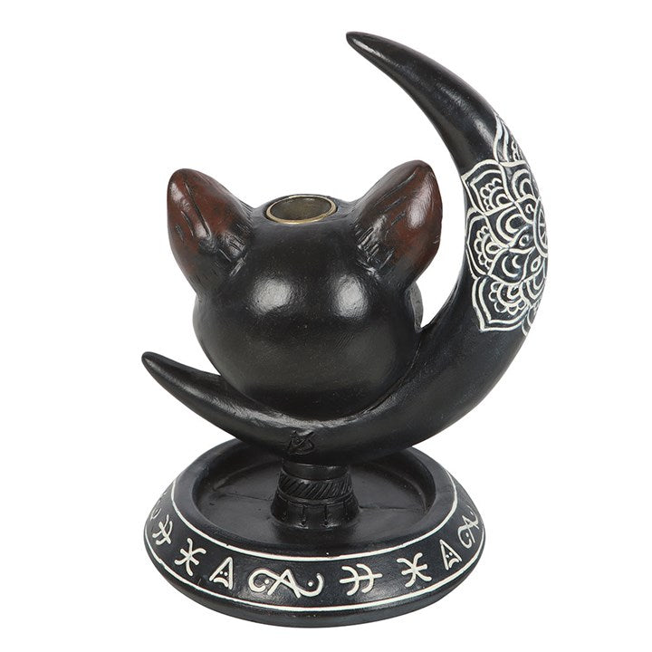 Black Cat Moon Backflow Incense Burner 🇬🇧