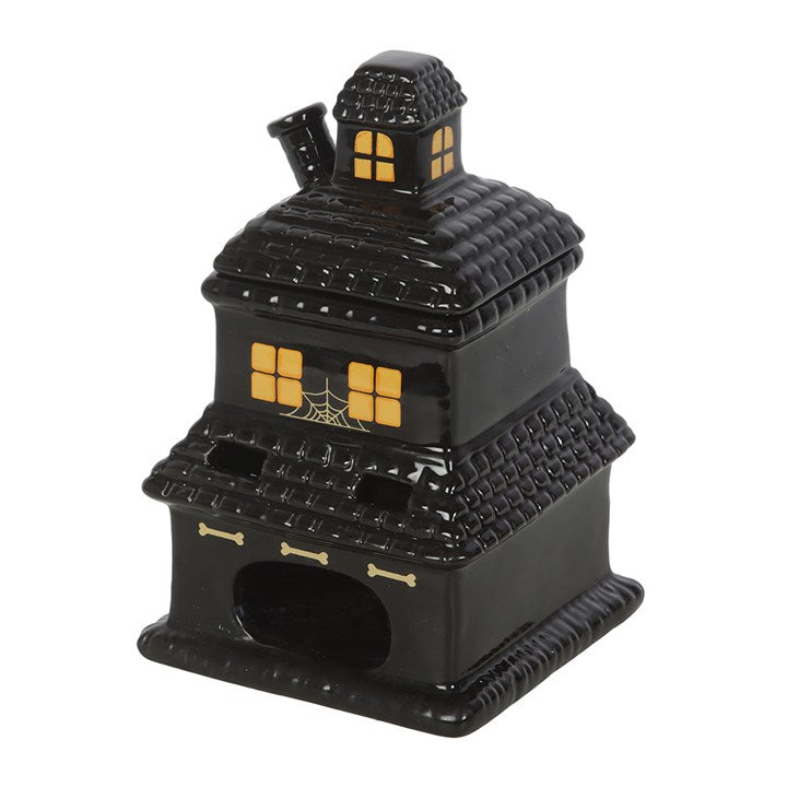 Black Haunted House Oil Burner and Wax Warmer 🇬🇧