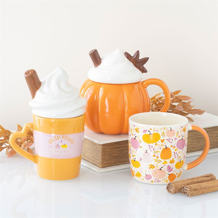 Fresh Brewed Pumpkin Spice Latte Lidded Mug 🇬🇧