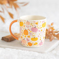 Pink and Orange Pumpkin Print Mug 🇬🇧