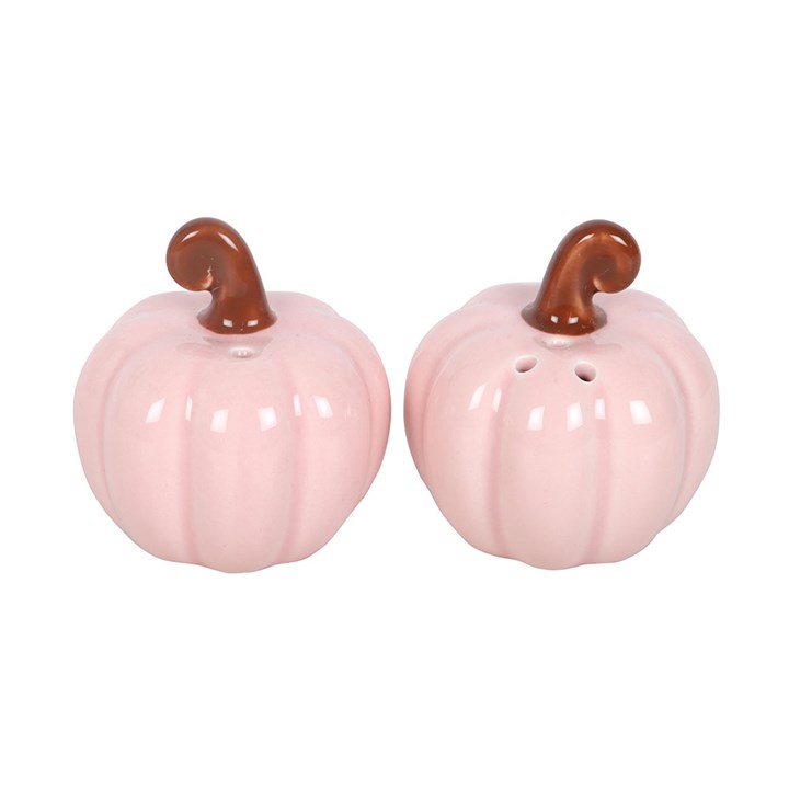 Pink Curly Pumpkin Salt and Pepper Shakers 🇬🇧