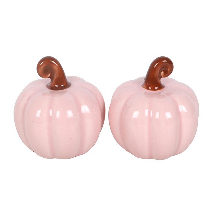 Pink Curly Pumpkin Salt and Pepper Shakers 🇬🇧