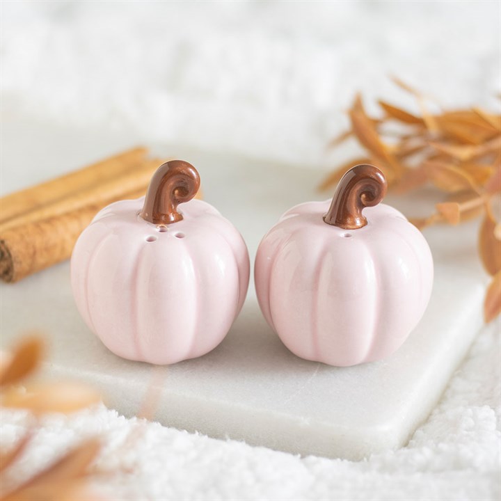 Pink Curly Pumpkin Salt and Pepper Shakers 🇬🇧