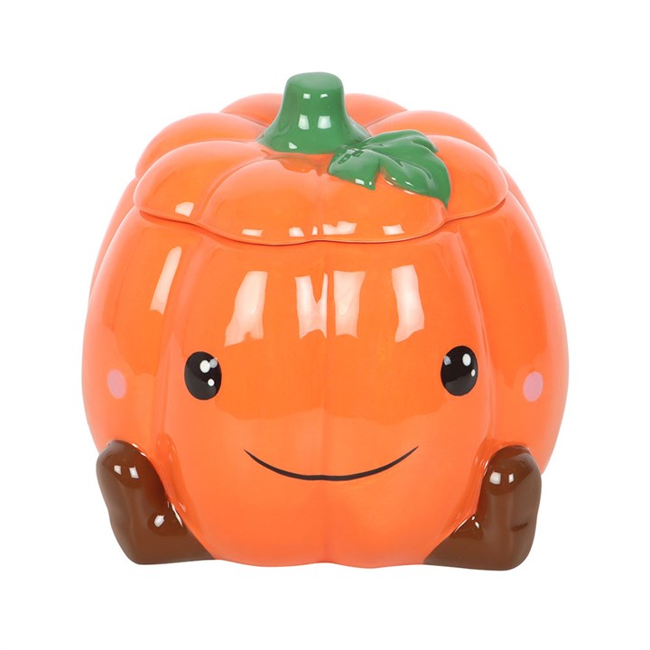 Cute Smiling Pumpkin Oil Burner and Wax Warmer 🇬🇧