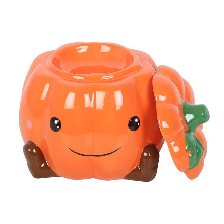 Cute Smiling Pumpkin Oil Burner and Wax Warmer 🇬🇧