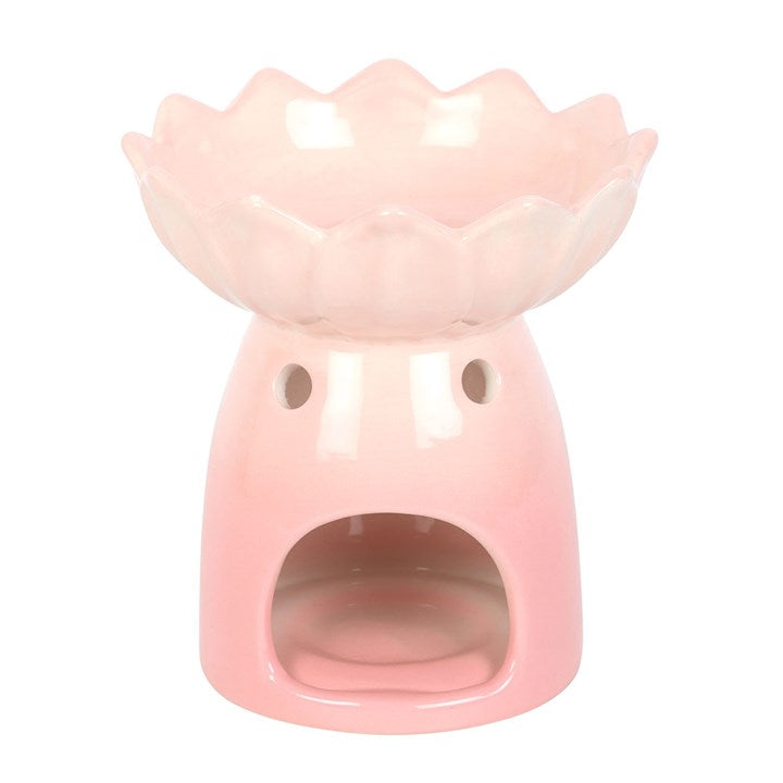 Pink Water Lily Oil Burner and Wax Warmer 🇬🇧