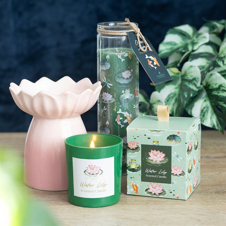 Pink Water Lily Oil Burner and Wax Warmer 🇬🇧
