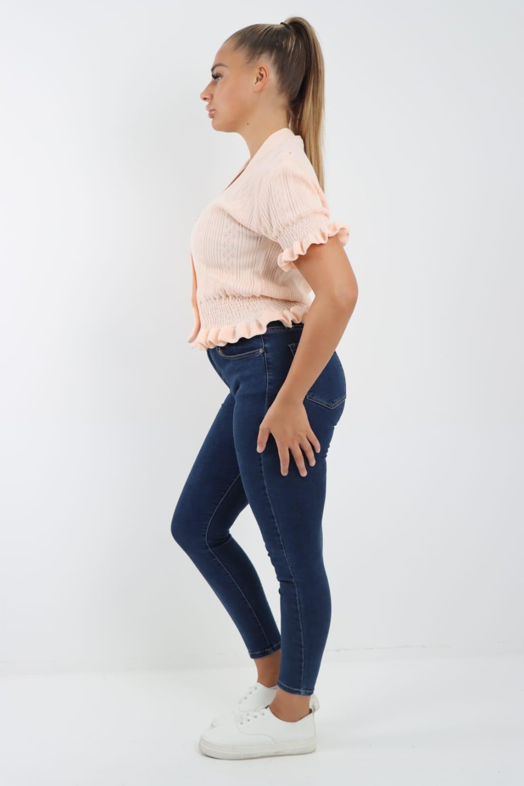 Short Sleeve Frill Cardigan 🇬🇧