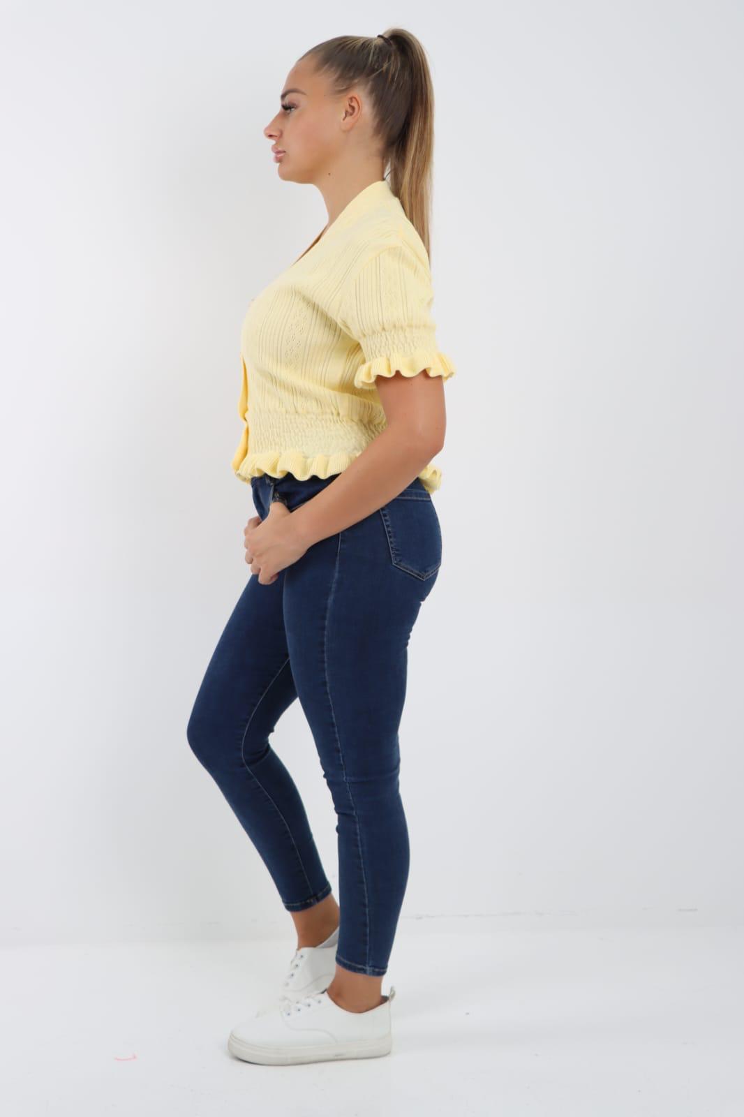 Short Sleeve Frill Cardigan 🇬🇧