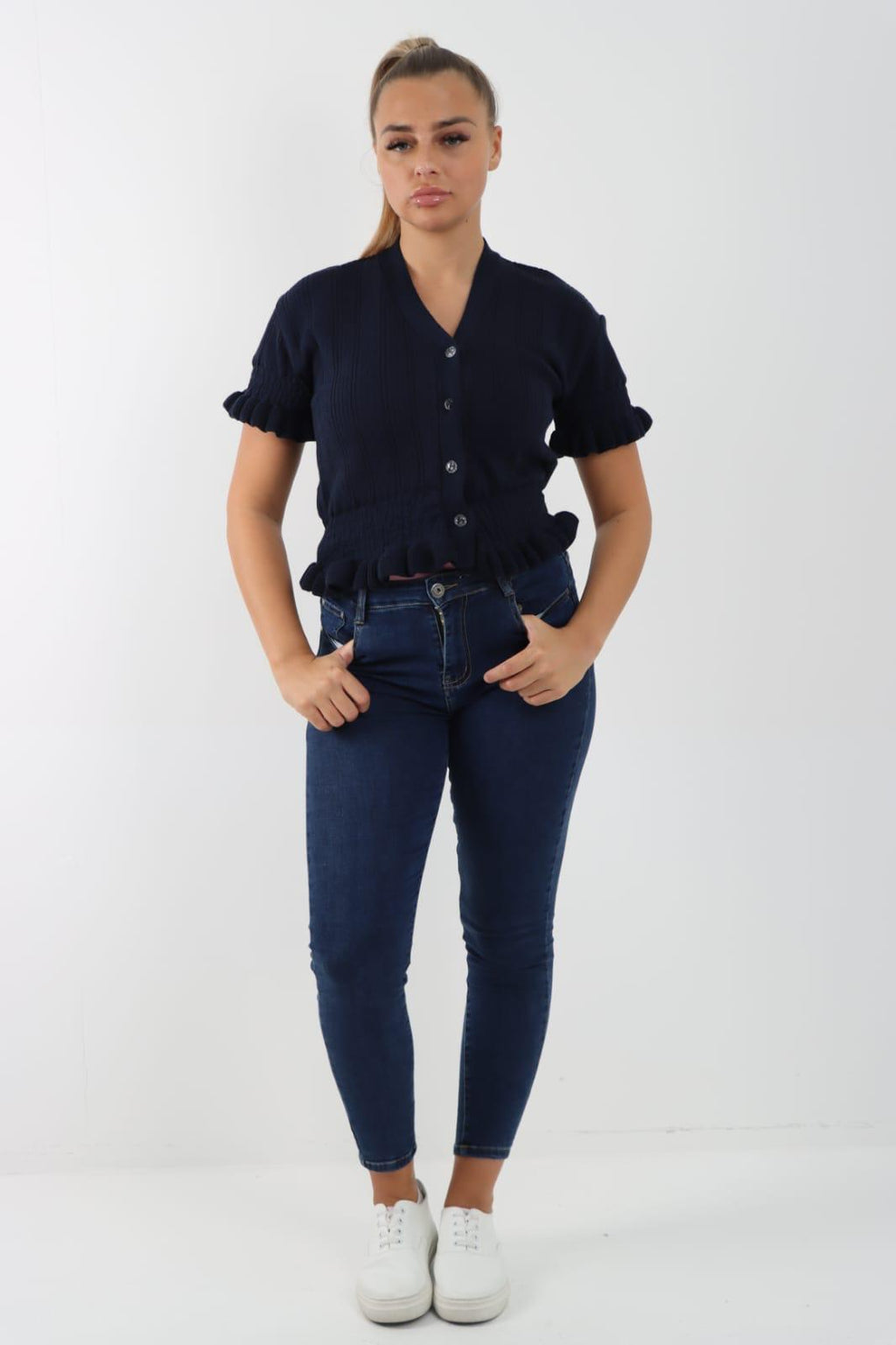 Short Sleeve Frill Cardigan 🇬🇧
