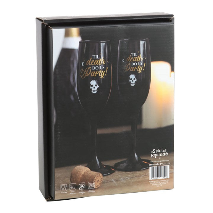 Til Death Do Us Party Champagne Flute Set 🇬🇧