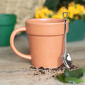 Plain Plant Pot Ceramic Mug and Shovel Spoon 🇬🇧
