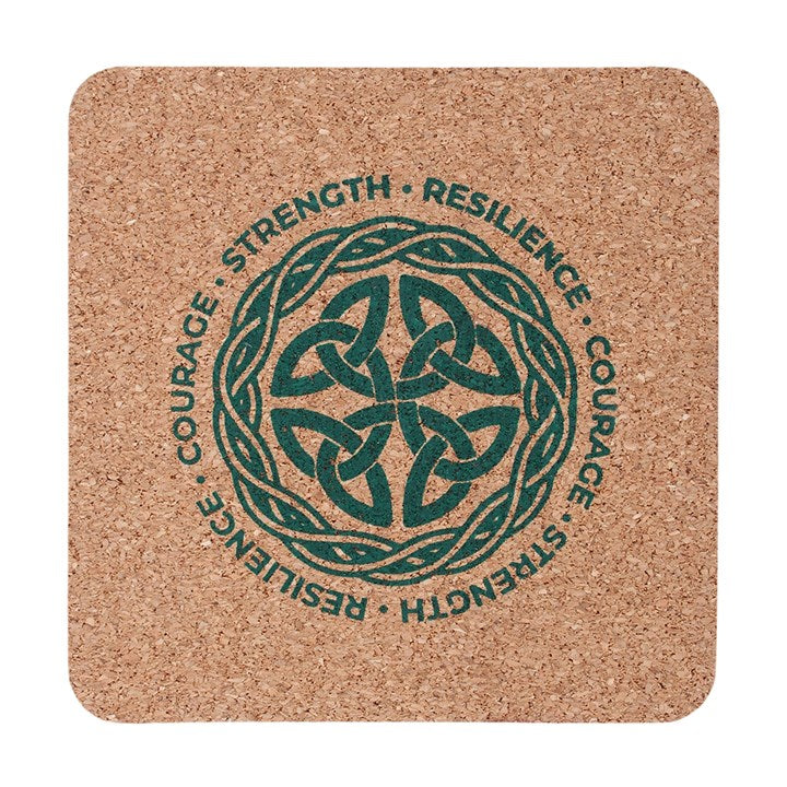 Celtic Shield Knot Lowball Glass with Coaster 🇬🇧