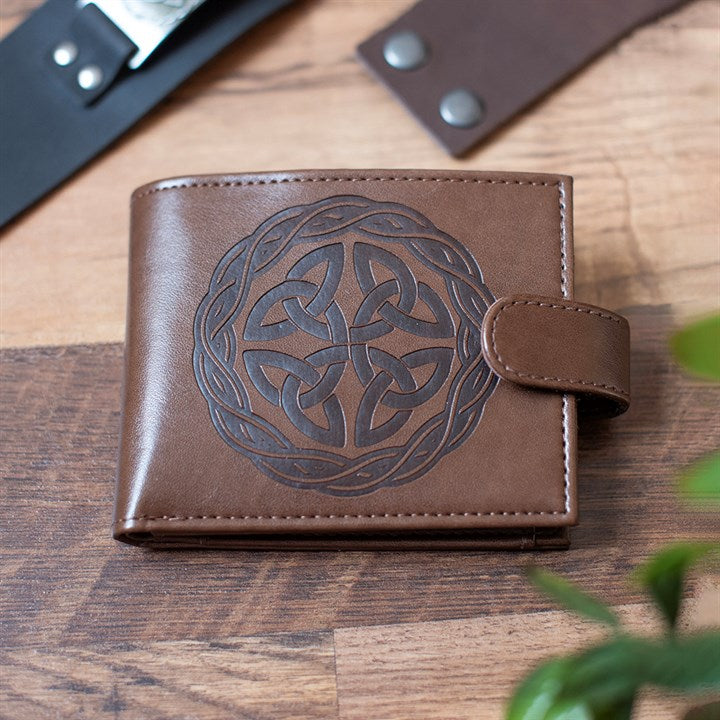 Celtic Shield Knot Faux Leather Wallet 🇬🇧