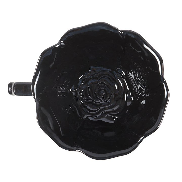 Black Rose Teacup and Saucer 🇬🇧