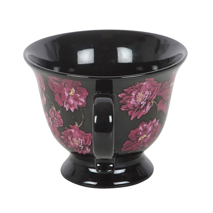 Dark Romance Floral Print Teacup 🇬🇧