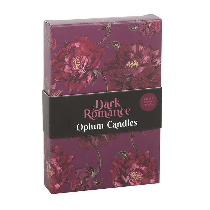 Set of 6 Dark Romance Opium Tealight Candles 🇬🇧