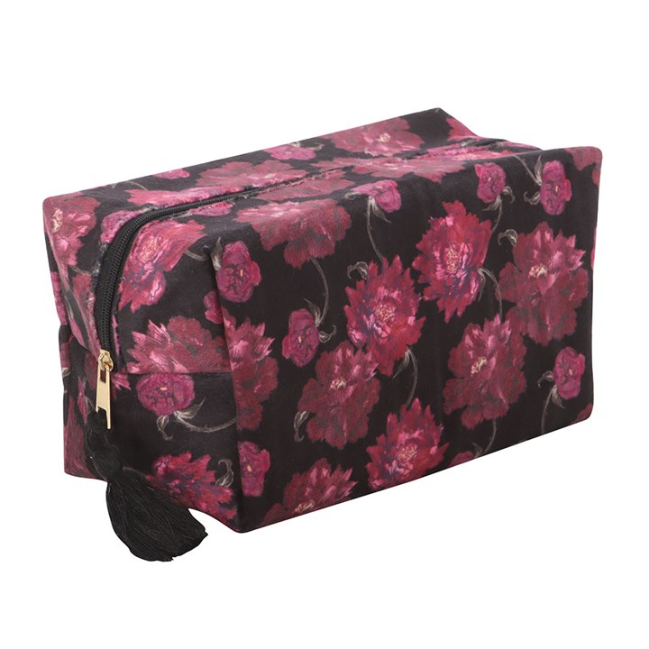 Dark Romance Floral Print Makeup Bag 🇬🇧