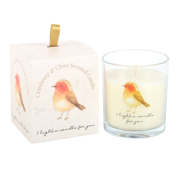 Robin Remembrance Cranberry & Clove Candle 🇬🇧