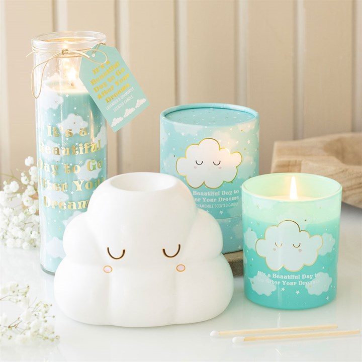 Cloud Print Lavender & Chamomile Tube Candle 🇬🇧