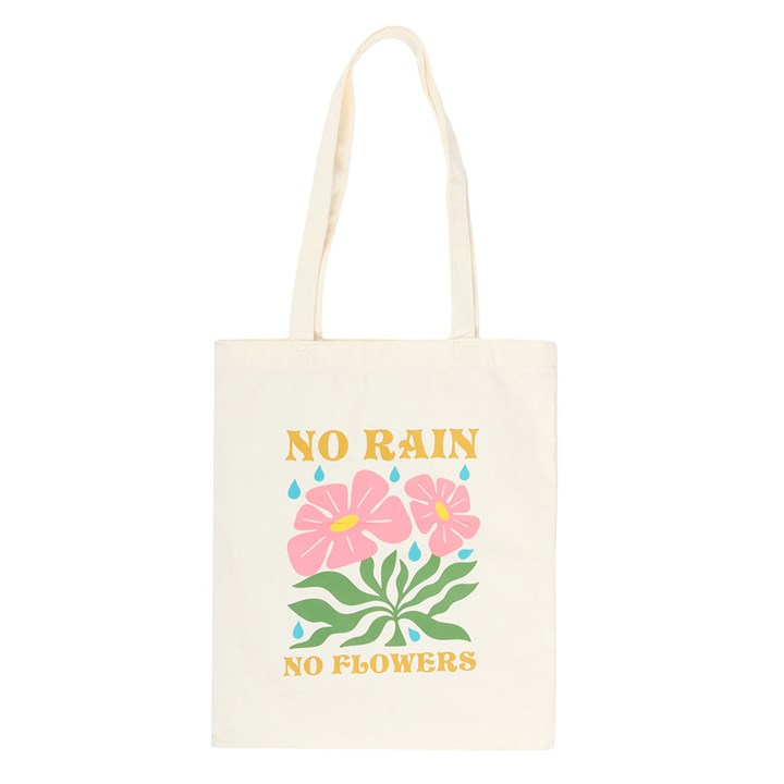 No Rain, No Flowers Tote Bag 🇬🇧