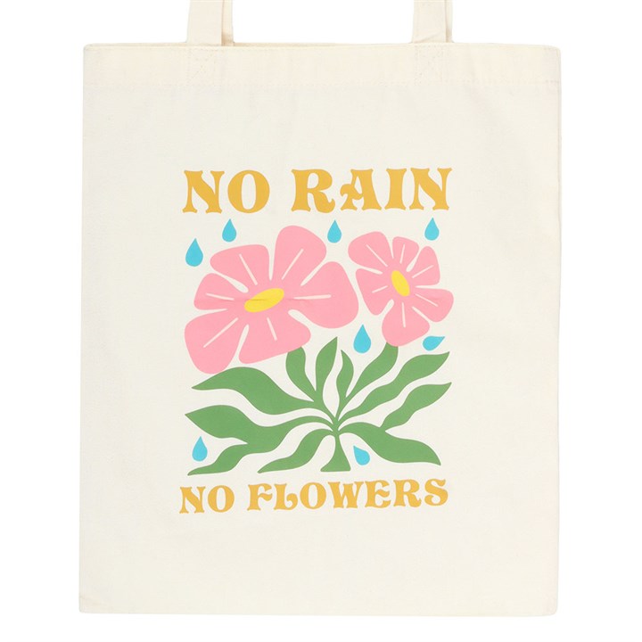 No Rain, No Flowers Tote Bag 🇬🇧