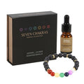 Seven Chakra Mixed Gemstone Essential Oil Bracelet 🇬🇧