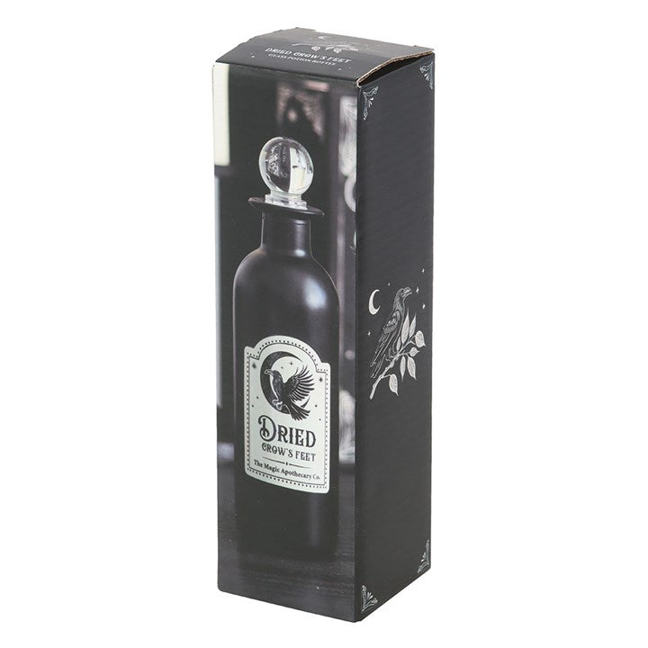 Dried Crow's Feet Decorative Glass Potion Bottle 🇬🇧