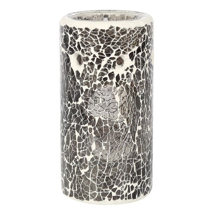 Pillar Gunmetal Grey Crackle Oil Burner and Wax Warmer 🇬🇧