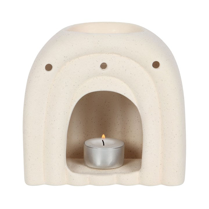 Cream Speckle Arch Oil Burner 🇬🇧