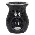 Large Black Crackle Oil Burner and Wax Warmer 🇬🇧