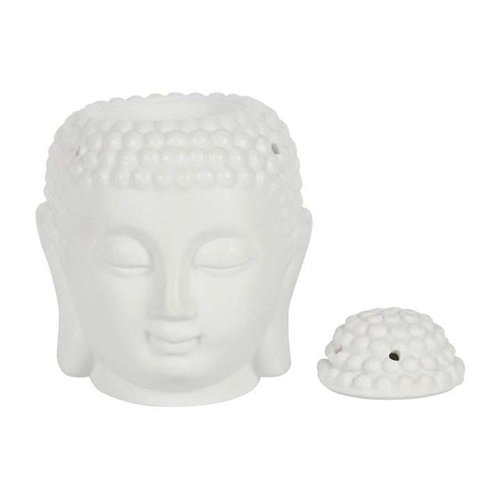 White Buddha Head Oil Burner 🇬🇧