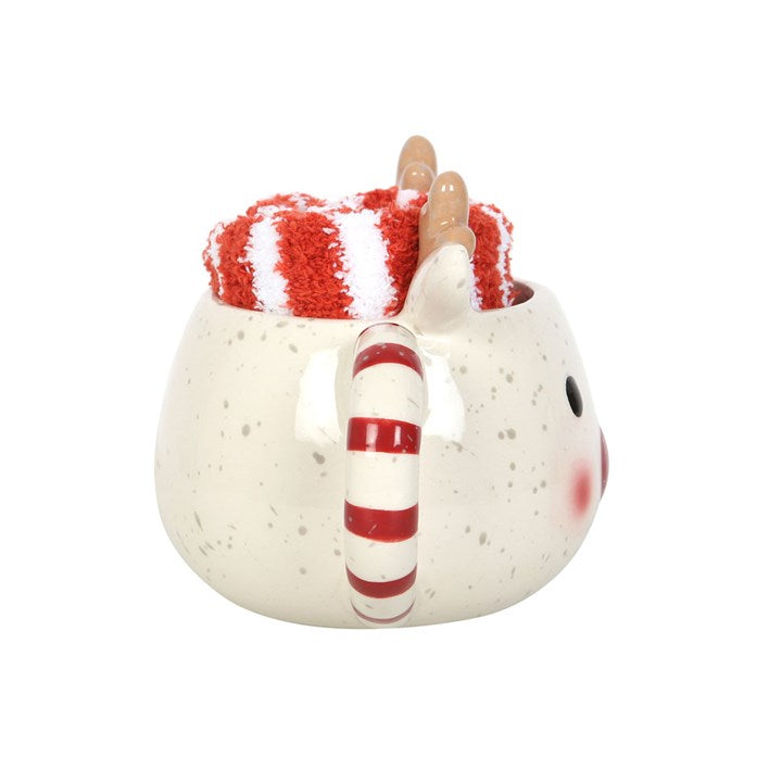 Rudolph Reindeer Mug and Socks Set 🇬🇧