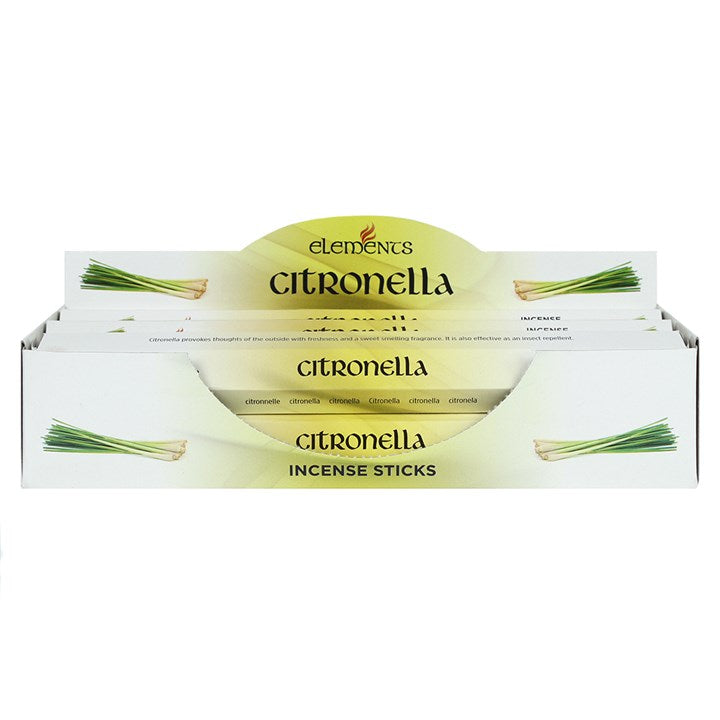 Set of 6 Packets of Elements Citronella Incense Sticks 🇬🇧